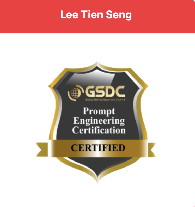 GSDC Certified Prompt Engineer Badge